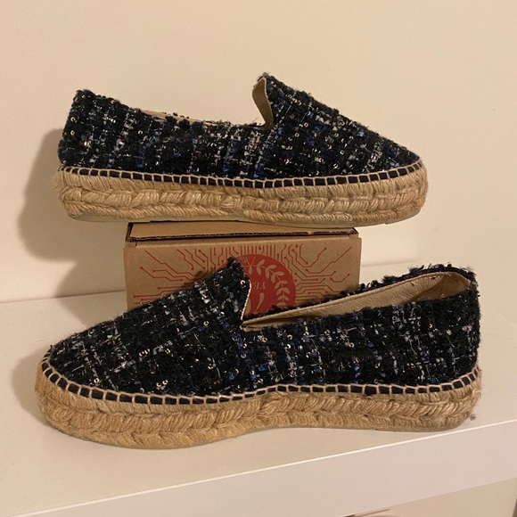 women's blue espadrilles